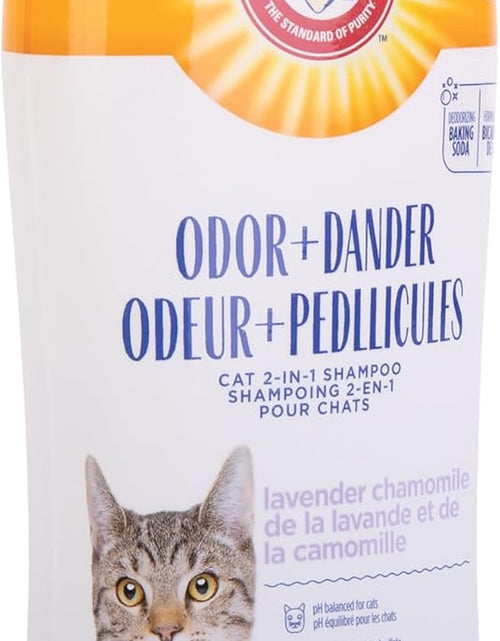 Load image into Gallery viewer, 2-In-1 Deodorizing &amp; Dander Reducing Shampoo for Catscat Dander Remover for Cat Dander and Cat Odorsbaking Soda Moisturizes and Deodorizes, Lavender Chamomile Scent 20 Fl Oz`
