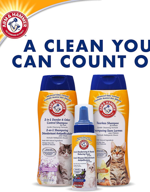 Load image into Gallery viewer, 2-In-1 Deodorizing &amp; Dander Reducing Shampoo for Catscat Dander Remover for Cat Dander and Cat Odorsbaking Soda Moisturizes and Deodorizes, Lavender Chamomile Scent 20 Fl Oz`
