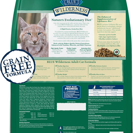 Blue Buffalo Wilderness High Protein Grain Free, Natural Adult Dry Cat Food