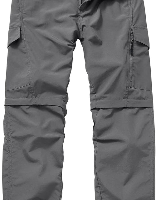 Load image into Gallery viewer, Mens Hiking Pants Quick Dry Lightweight Fishing Pants Convertible Zip off Cargo Work Pants Trousers
