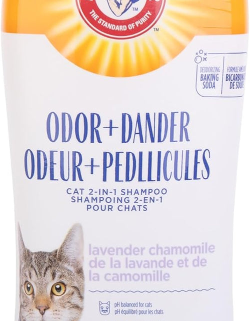 Load image into Gallery viewer, 2-In-1 Deodorizing &amp; Dander Reducing Shampoo for Catscat Dander Remover for Cat Dander and Cat Odorsbaking Soda Moisturizes and Deodorizes, Lavender Chamomile Scent 20 Fl Oz`
