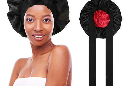 Silk-Like Satin Double-Layer Hair Cap