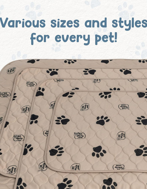 Load image into Gallery viewer, Reusable Dog Pee Pads, Washable Waterproof Mats for Potty Training or Whelping Pads, Puppy Pad with Rounded Corners, 16.5X19.5 Inch, 2 Pack

