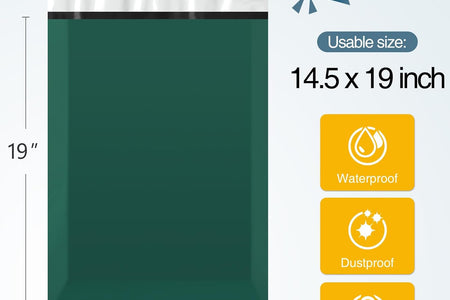 Poly Mailers 14.5X19 Inch 100Pcs Shipping Bags Ultramarine Green Shipping Envelopes Self Seal Mailers Bags Waterproof and Tear-Proof Packaging Bags